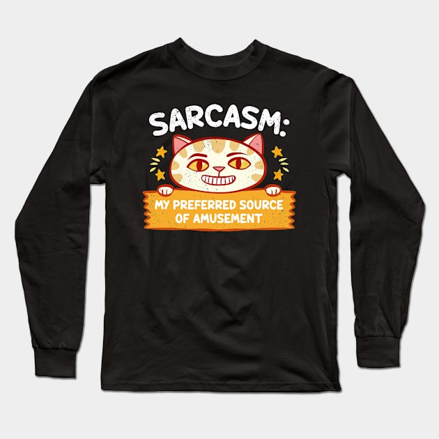 Sarcasm Long Sleeve T-Shirt by salihgonenli